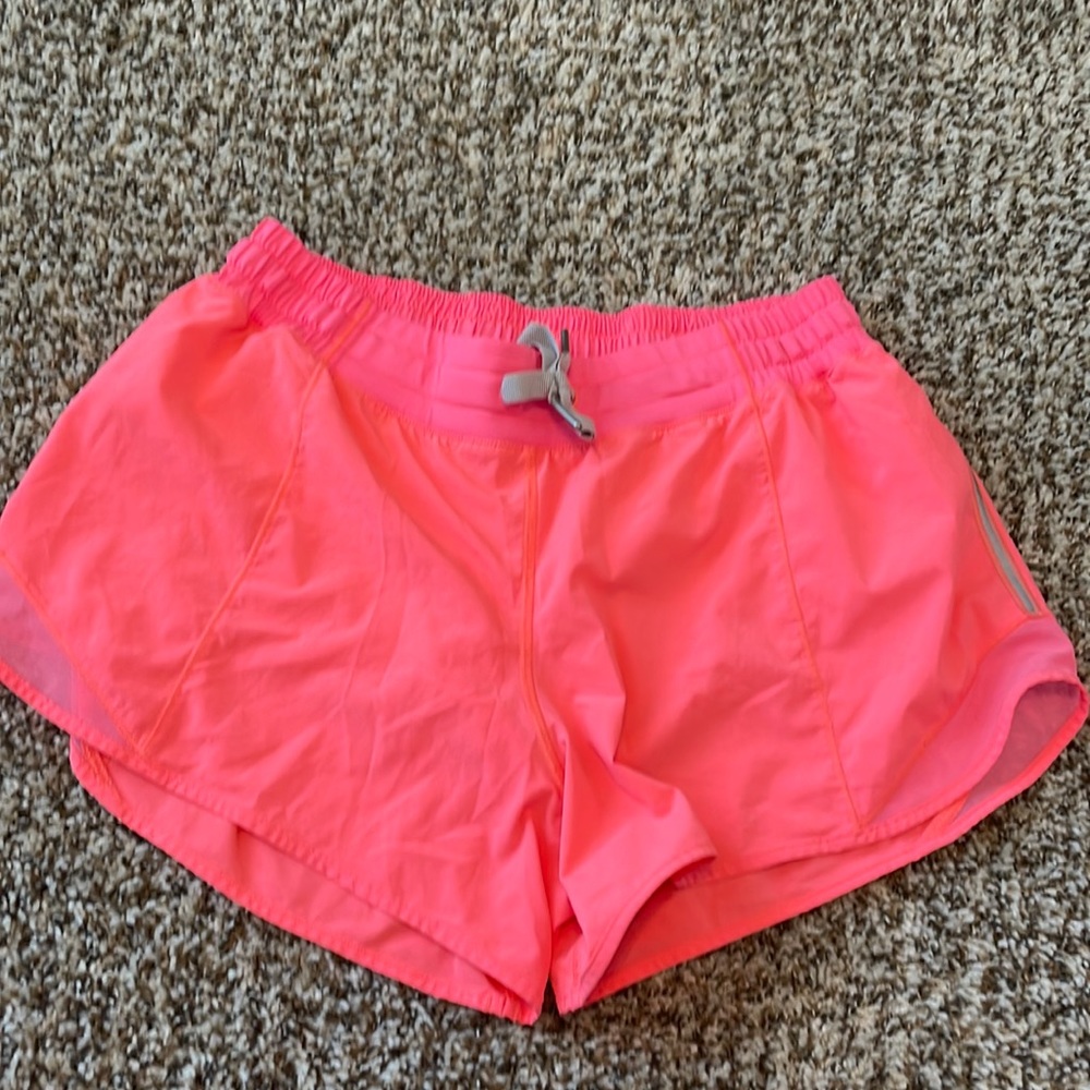 lululemon athletica Neon Pink Athletic Shorts
